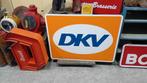 Dubbelzijdig reclamebord DKV, géén emaille, Ophalen of Verzenden, Zo goed als nieuw, Reclamebord