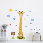 Giraffe en Vlinders Liniaal Muursticker Kinderen, Kinderen en Baby's, Kinderkamer | Inrichting en Decoratie, Nieuw, Wanddecoratie