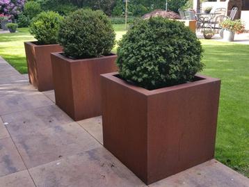 cortenstaal plantenbak, bloembak, ook maatwerk! beschikbaar voor biedingen