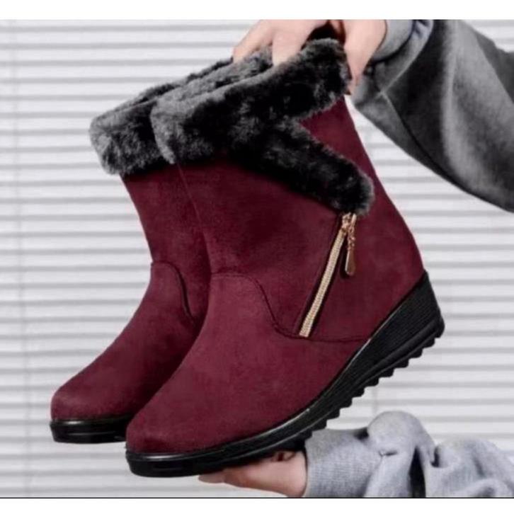 Bottes, botte, aspect fourrure, mode hivernale chaude - 41, Vêtements | Femmes, Chaussures, Neuf, Boots et Botinnes, Rouge, Enlèvement ou Envoi