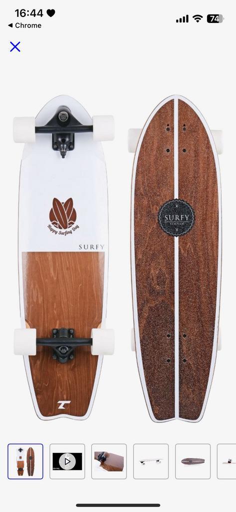 Surfy skateboard, Sport en Fitness, Skateboarden, Zo goed als nieuw, Skateboard, Longboard, Ophalen