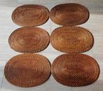 Lot de 6 set de table, sous assiettes en osier, Enlèvement
