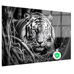 portrait de tigre noir et blanc Poster 90x60cm brillant, Maison & Meubles, Accessoires pour la Maison | Décorations murale, Envoi