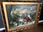 Antiek Olieverf schilderij “stilleven met dode vogels”, Ophalen of Verzenden