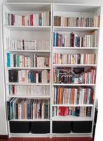 2 BIBLI IKEA BILLY BLANC 80 x 28 x 202 + SURMEUBLES + BACS, Maison & Meubles, Armoires | Bibliothèques, Avec tablette(s), 200 cm ou plus
