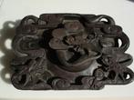 antique Chinese DUAN inkstone & lid Dragon intricate carving, Ophalen of Verzenden