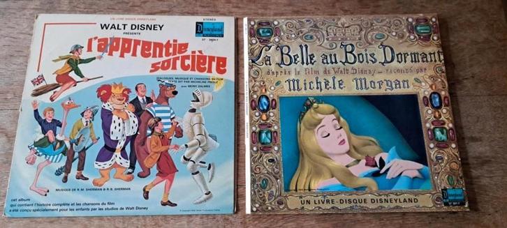Disney : 4 Livres disques 33 T "Disneyland Record" (vintage), Collections, Disney, Enlèvement ou Envoi