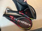 Twee tennisrackets + hoezen van Technifibre, Sport en Fitness, Tennis, Ophalen, Gebruikt, Racket, Overige merken