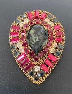 Bijoux de Fantaisie - Broche Vintage des Années 60, Autres matériaux, Broche, Enlèvement ou Envoi