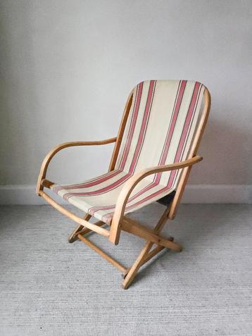 Vintage opvouwbare tuinzetel - fauteuil - TORCK - jaren 50  beschikbaar voor biedingen