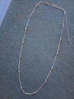 Zilveren gourmet Bolletjes ketting 65cm (925), Handtassen en Accessoires, Verstelbaar, Ophalen of Verzenden, Zo goed als nieuw
