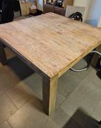 Zuivere houte tafel 1.5m op 1.5m., Huis en Inrichting, Ophalen of Verzenden, Zo goed als nieuw