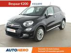 Fiat 500X 1.4 Turbo Lounge (bj 2016, automaat), Auto's, Fiat, 136 pk, 500X, Zwart, Leder