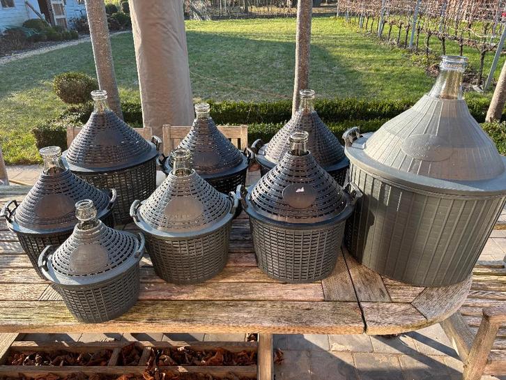 Dame Jeanne flesssen of mandflessen, Hobby en Vrije tijd, Overige Hobby en Vrije tijd, Zo goed als nieuw, Ophalen