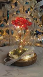 Création Rose éternelle Cloche lumineuse, Maison & Meubles, Enlèvement ou Envoi, Comme neuf