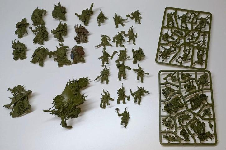 WH40k Death Guard: 38 modellen en codex, Hobby en Vrije tijd, Wargaming, Gebruikt, Warhammer 40000, Figuurtje(s), Ophalen