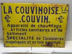 Plaque émaillée La Couvinoise numérotée, Utilisé, Enlèvement ou Envoi, Panneau publicitaire