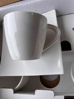 Saeco Sacs à café avec assiettes de présentation, lot de 4, Maison & Meubles, Tasse(s) et/ou soucoupe(s), Uni, Enlèvement, Porcelaine