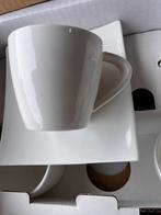 Saeco Koffietassen met onderbordjes set van 4, Nieuw, Kop(pen) en/of Schotel(s), Effen, Ophalen