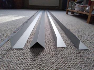 Geanodiseerd aluminium profiel, 45 x 45 x 1 mm, 230 cm, 4 st