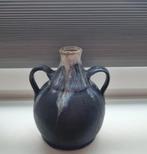 Vase vintage à 2 bras en faïence bleue, Envoi