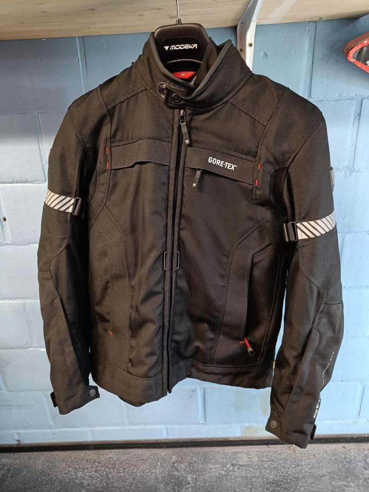Rev'it doorwaaijas met Goretex binnenjas, Motoren, Kleding | Motorkleding, Jas | textiel, Heren, Tweedehands, Ophalen of Verzenden