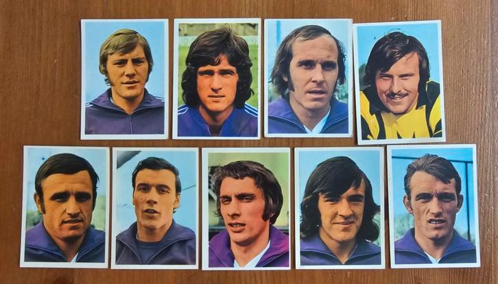 Vanderhout (pre panini) 1973-1974 9 ongebruikte Anderlecht!, Hobby en Vrije tijd, Stickers en Plaatjes, Zo goed als nieuw, Meerdere plaatjes