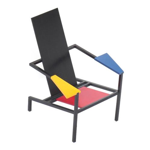 Professioneel vervaardigde Rietveld stoel uit de jaren ’80, Huis en Inrichting, Bureaustoelen, Ophalen of Verzenden