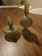 Decoratieve accessoires woonkamer: Vazen/kaarshouders, Ophalen, Minder dan 50 cm, Groen, Glas