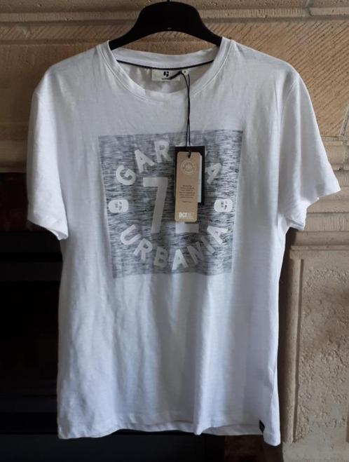 Garcia - Tshirt print Heren - wit - maat M - NIEUW, Kleding | Heren, T-shirts, Nieuw, Maat 48/50 (M), Wit, Verzenden