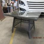 table basse de jardin/HARTEMAN /en rotin plastifier gris ave, Maison & Meubles, Tables | Tables de salon, 50 à 100 cm, Autres matériaux