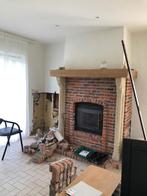 Kalksteen - natuursteen - antiek ornament schouw, Ophalen, Zo goed als nieuw