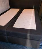 bed kan bezorgd worden 160x200 kalsson complet boxspring bed, Gebruikt, Zwart, Tweepersoons, Ophalen of Verzenden