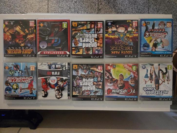 Sony ps3, Games en Spelcomputers, Spelcomputers | Sony PlayStation 3, Gebruikt, Phat, 160 GB, Met 3 controllers of meer, Met games
