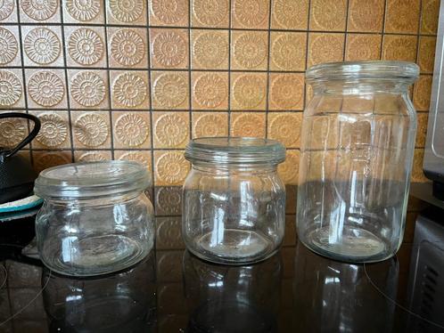 Tweedehands weckpotten in 3 maten, Huis en Inrichting, Keuken | Keukenbenodigdheden, Zo goed als nieuw, Ophalen