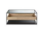 Table basse Maison du Monde style industriel bac en bois, 50 tot 100 cm, Minder dan 50 cm, 100 tot 150 cm, Glas