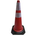 VERKEERS PYLON ROOD/WIT 75 CM, Ophalen of Verzenden, Nieuw