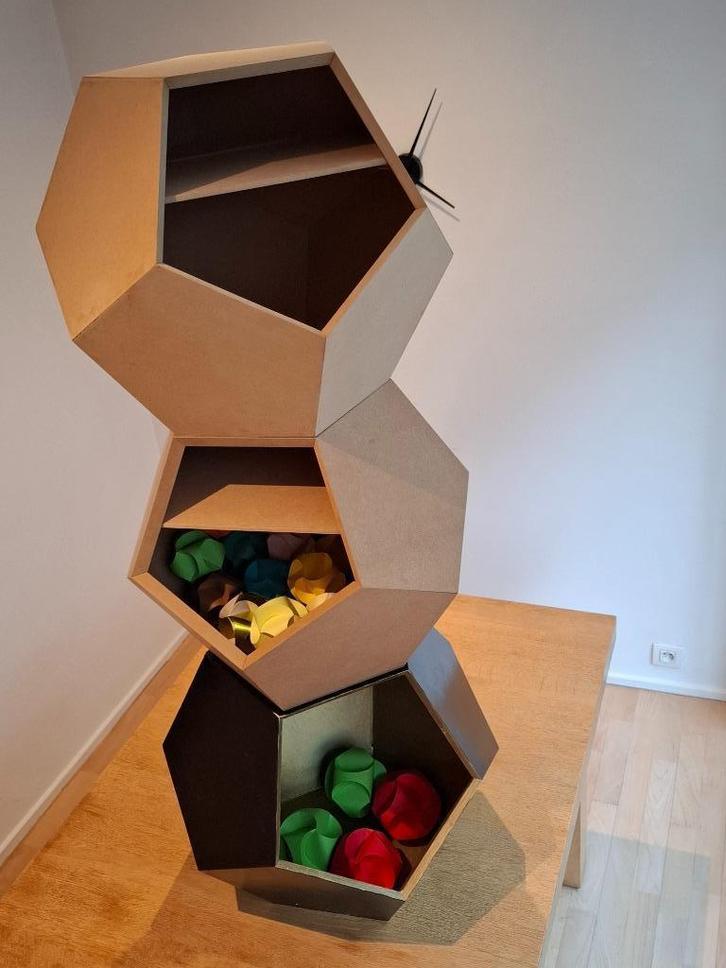 decoratieve stapelkist, Huis en Inrichting, Woonaccessoires | Kisten, Nieuw, Minder dan 50 cm, Minder dan 50 cm, Overige materialen