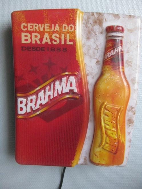 Enseigne néon - Cerveja do Brasil " BRAHMA ", Collections, Marques & Objets publicitaires, Neuf, Table lumineuse ou lampe (néon)