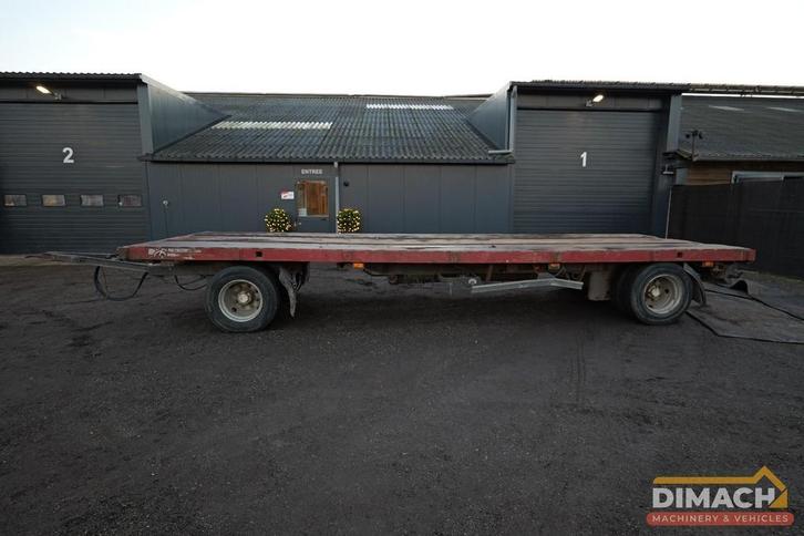 Vanhool ONBEKEND Platte kar snelverkeer - luchtremmen - 770x, Auto's, Vrachtwagens, Bedrijf, Aanhangers en Opleggers