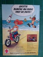 Suzuki moto - publicité papier - 1981, Collections, Marques & Objets publicitaires, Autres types, Utilisé, Enlèvement ou Envoi