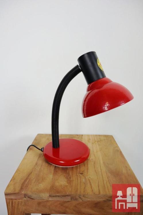 Lampe de bureau rouge vintage, Divers, Accessoires de bureau, Utilisé, Enlèvement ou Envoi