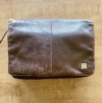Knomo laptoptas 13 inch - leder/leer, Ophalen of Verzenden, 13 inch, Gebruikt, Schoudertas