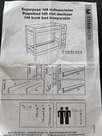 Stevig stapelbed, Huis en Inrichting, Slaapkamer | Stapelbedden en Hoogslapers, Ophalen, 90 cm, Eenpersoons, Minder dan 160 cm