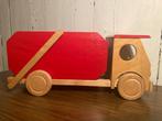 Houten vrachtwagen - rood, Enlèvement, Utilisé, Jouet à Rouler ou à Bascule