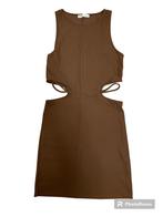 Pull&Bear bruine jurk maat M, 1x gedragen, Kleding | Dames, Nieuw, Maat 38/40 (M), Bruin, Pull&Bear