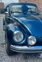 VW Kever 1303 cabrio - 1973, Lederen bekleding, Zwart, Cabriolet, Handgeschakeld