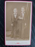 Leuke oude belgische fotokaart / CDV van 2 jongens, Photo, Enfant, Avant 1940, Enlèvement ou Envoi