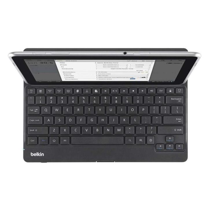 Belkin YourType bluetooth Keyboard / cover + voor tablet, Computers en Software, Toetsenborden, Gebruikt, Azerty, Draadloos, Ophalen of Verzenden