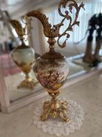 Prachtige Frans porseleinen vaas met metaal, Antiek en Kunst, Ophalen, Keramiek of Aardewerk